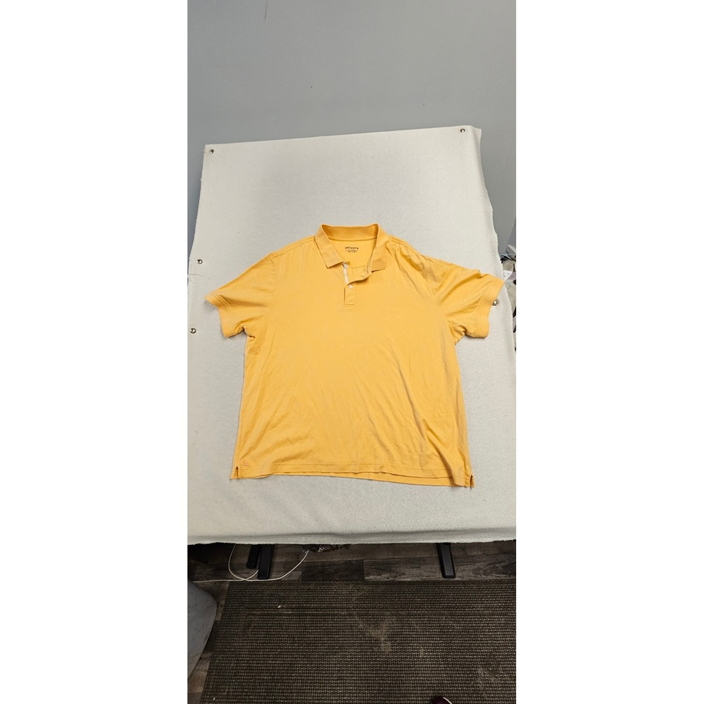 UNTUCKIT Mens XX-Large Yellow Short Sleeve 100% Cotton Polo Shirt XXL